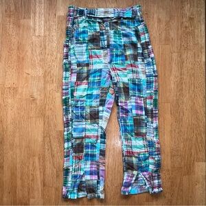 Free People Madras Plaid Pants